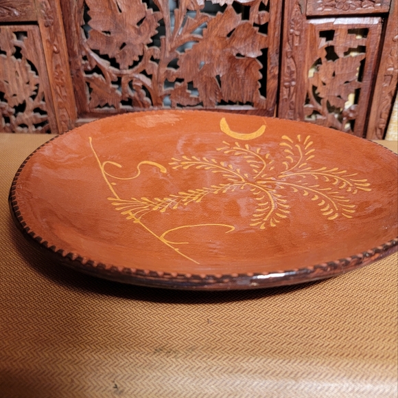 Ginger Cazan Redware 10.5 Inch South Carolina Plate - Picture 5 of 13